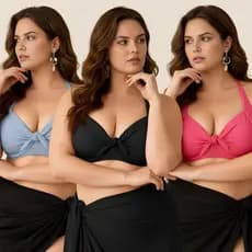 Bojo Sustentação Plus Size G1 a G3 Moderno Moda Praia Aro Reforçado Meia Taça Para o Verão Tendência