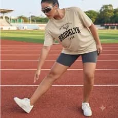 Camiseta Estampada Brooklin 1898, No Plus Size, Manga Média, Moda 100% Algodão