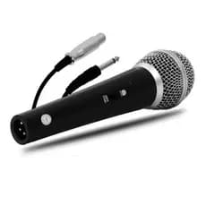 Microfone Dinâmico Profissional com Cabo 5m - Alta Sensibilidade e Projeção Vocal