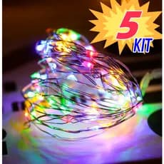 Colorido Fio Fada 2M Com Luzes Led Fada Para Decoração De Casa e Natal Festa