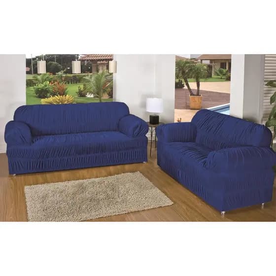 kit CAPA DE SOFA DE 2 E 3 LUGARES EM MALHA GEL COM 21 ELÁSTICOS