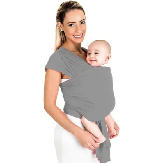 BABY SLING WRAP SLING MAMÃE CANGURU SEGURA BEBÊ, CARREGADOR DE BEBÊ, MALHA GEL