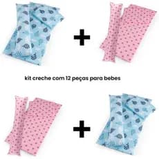 KIT COLHONETE COM 12 PEÇAS, 4 KITS COM TRAVESSEIRO E XUXINHO, PARA O DIA A DIA DAS MAMÃES