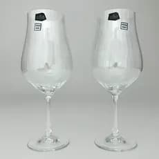 Jogo 2 Taças Água Drink Tulipa Optic Cristal Bohemia 550ml