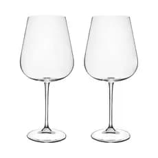 Duas Taças de Vinho Tinto Ardea 670ml Cristal Bohemia