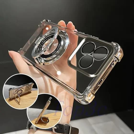 Capinha Realme Note 50 Suporte Estilo airbag anti-Queda De Telefone Transparente CDSJ