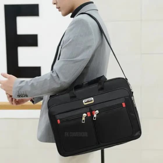 Bolsa Maleta Executiva Transversal Bolsa Porta Notebook com Alça Transversal