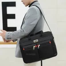 Bolsa Maleta Executiva Transversal Bolsa Porta Notebook com Alça Transversal