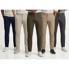 Calça Sarja Masculina Chino Slim com Elastano – Alfaiataria Premium Brim Sport fino