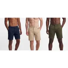 Bermuda Chino Masculina Slim Sarja com Elastano Premium Conforto Casual Corte Alfaiataria 38-48