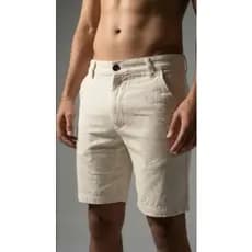 Bermuda Masculina Juruá Alfaiataria Textura - Algodão, Modal E Linho