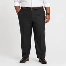 Calça Social Masculina Plus Size Tamanho grande – Microfibra Oxford Preta 52 ao 60