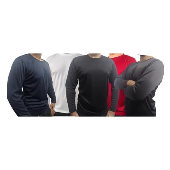 Kit 5 Camiseta MANGA LONGA Masculina Dry FiT