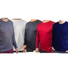 KIT 4 Camiseta Dry Fit Manga Longa Masculina Casual e Esport