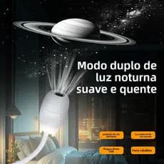 Projetor 2 em 1 Starry Sky Galaxy e luz noturna para decoração de interiores de carro luz ambiente