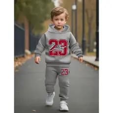 Conjunto de moletom infantil algodão premium quentinho e muito confortável