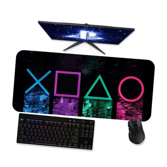 Mouse Pad Gamer Grande PLAYSTATION  PLAYSTATION 1 90x40 80x40 60x40 70x30 45x40