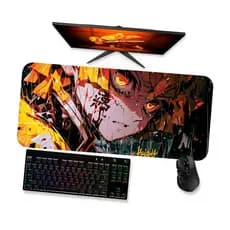 Mouse Pad Gamer Grande DEMON SLAYER  ZENITSU 5 90x40 80x40 60x40 70x30 45x40