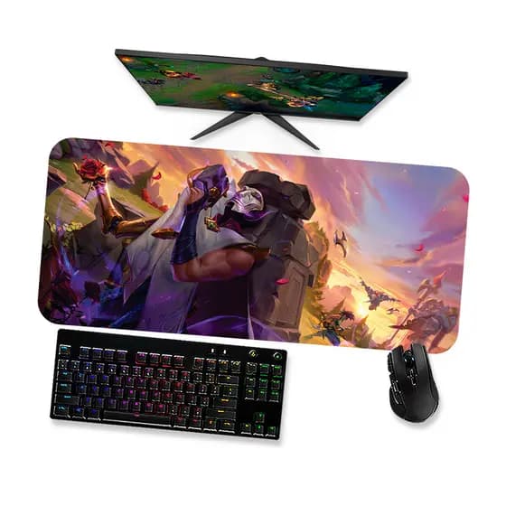 Mouse Pad Gamer Grande  LoL JHIN AKALI ZED 1  90x40 80x40 60x40 70x30 45x40