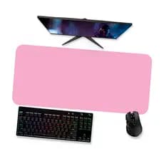 Mouse Pad Gamer Grande  Rosa Puro Liso  90x40 80x40 60x40 70x30 45x40