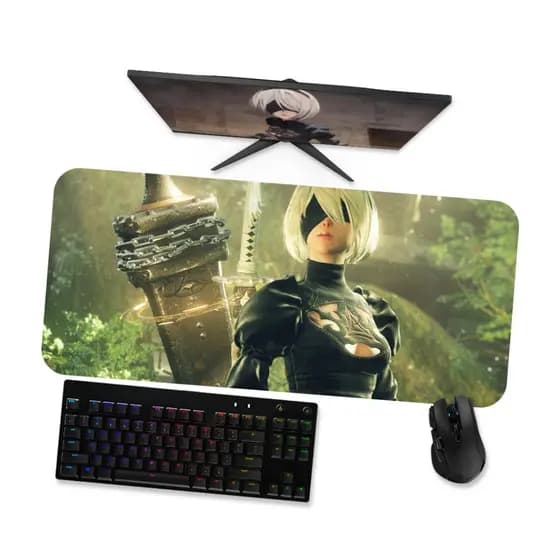 Mouse Pad Gamer Grande Nier Automata 1 90x40 80x40 60x40 70x30 45x40