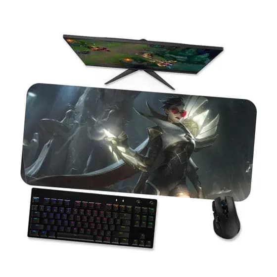 Mouse Pad Gamer Grande LoL  VAYNE SENTINELA DA LUZ 1  LoL 90x40 80x40 60x40 70x30 45x40