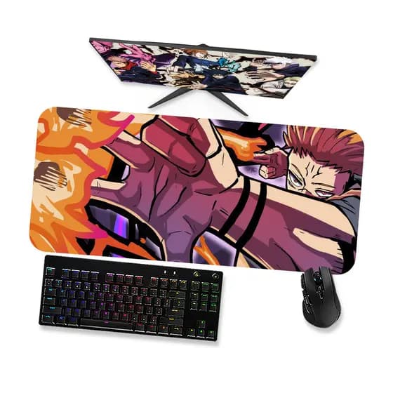 Mouse Pad Gamer Grande  JUJUTSU KAISEN  SUKUNA 3  90x40 80x40 60x40 70x30 45x40