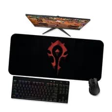 Mouse Pad Gamer GrandeWOW  Horda Brasão 1 90x40 80x40 60x40 70x30 45x40
