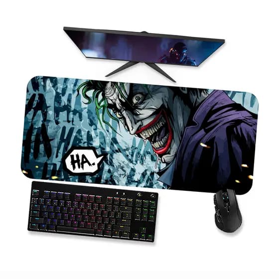 Mouse Pad Gamer Grande  Coringa Joker 14  90x40 80x40 60x40 70x30 45x40