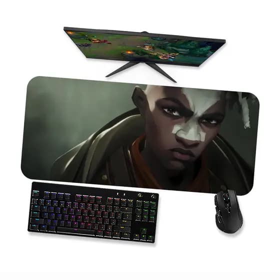 Mouse Pad Gamer Grande  LoL Arcane  Ekko 3  LoL  90x40 80x40 60x40 70x30 45x40