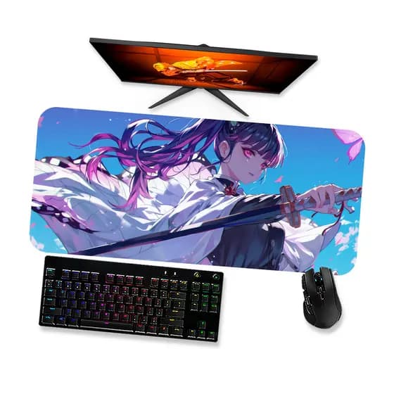Mouse Pad Gamer Grande  DEMON SLAYER KANAO TSUYURI 1  90x40 80x40 60x40 70x30 45x40