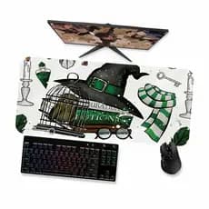 Mouse Pad Gamer Grande  Harry Potter Sonserina Slytherin 3  90x40 80x40 60x40 70x30 45x40