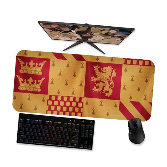 Mouse Pad Gamer Grande  Harry Potter Gryffindor Grifinória 3  90x40 80x40 60x40 70x30 45x40