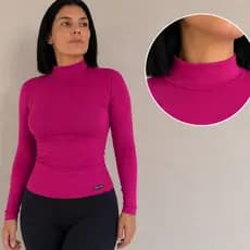 Segunda Pele Cacharrel Feminina Manga Longa   Gola Alta