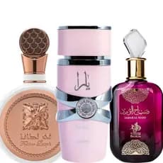 Kit 3 Perfumes Feminios Árabes 100ml Embalagem de Vidro Lacrado Envio Imediato