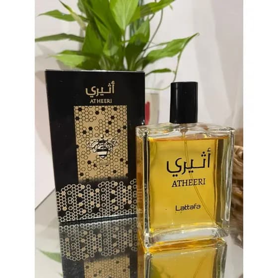 Perfume Atheeri Lattafa da abelha Árabe 100ml Feminino Fragância Duradoura