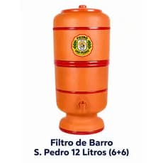 Filtro São Pedro 12 Litros 6+6 Água Pura C/ 2 Velas Tripla Ação