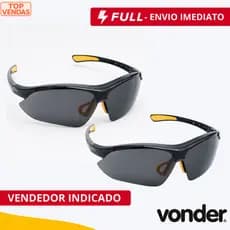 Óculos De Segurança Trabalho Epi Vonder Anti Risco Modelo Boxer Proteção