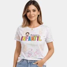 Blusa Feminina Camiseta T shirt Premium Ministério Infantil