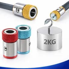 Kit 1/3/6 Anel Magnético Universal para Parafusadeira – Bits de Chave de Fenda Magnetizados