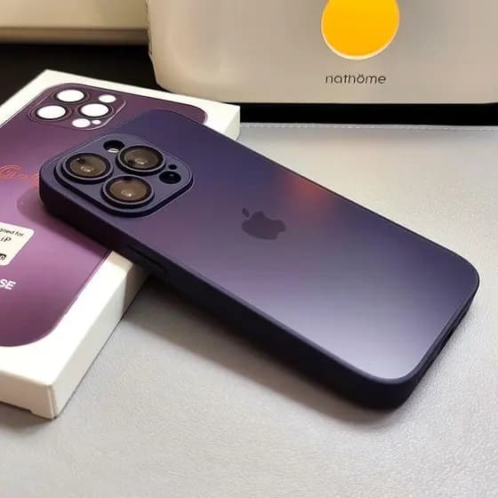 Capa À Prova De Choque De Vidro Fosco AG De Alta Qualidade Para iPhone 16 15 14 13 12 11 Pro Max Borda De Silicone Macio