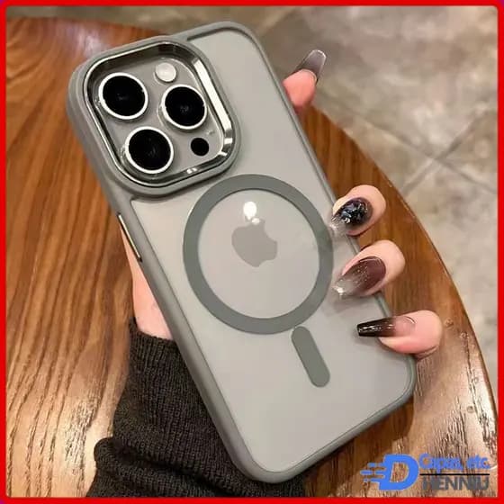 Capa De Telefone Luxuosa Transparente Magsafe Para iPhone 11 13 12 14 15 16 Pro Max Plus