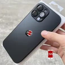Luxo Nano Titânio À Prova De Explosão AG Fosco Caso Para iPhone 17 16 15 14 13 12 11 Pro Max Lente Protetora