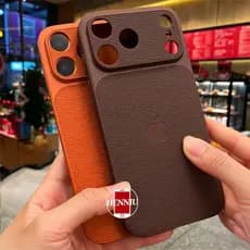 Capa De Couro De Luxo Para iPhone 17 16 15 14 13 12 11 Pro Max Simples Original Silicone Macio À Prova De Choque