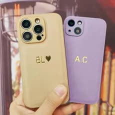 Personalizado Iniciais Nome Caso De Couro De Alta Qualidade Para iPhone 11 12 13 14 15 16 Pro Max Plus DIY Gravado Capa