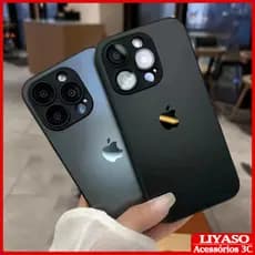 Capa De Vidro Fosco Nano AG De Alta Qualidade Em Cor Original Para iPhone Air 17 16 15 14 13 12 11 Pro Max