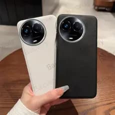 Para OPPO Realme 11X 5G 11 5G Colorido Luxo Couro Macio PU Capa Protetora Traseira Cove