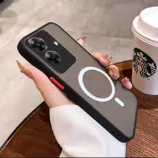 Para Realme Note 60 Moda Simples Hard PC Capa Traseira TPU Caixa De Silicone Com Adesivo Magnético