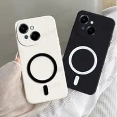 Para Tecno Spark Go 1 KL4 2025 POP 9 Colorido Fosco TPU Telefone Borda Proteção Lente Capa Com Adesivo Magnético