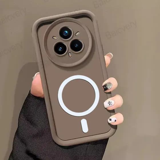 Para Realme 14 Pro 5G + Plus RMX5051 TPU Capa De Silicone Protetora Com Adesivo De Carregamento Sem Fio